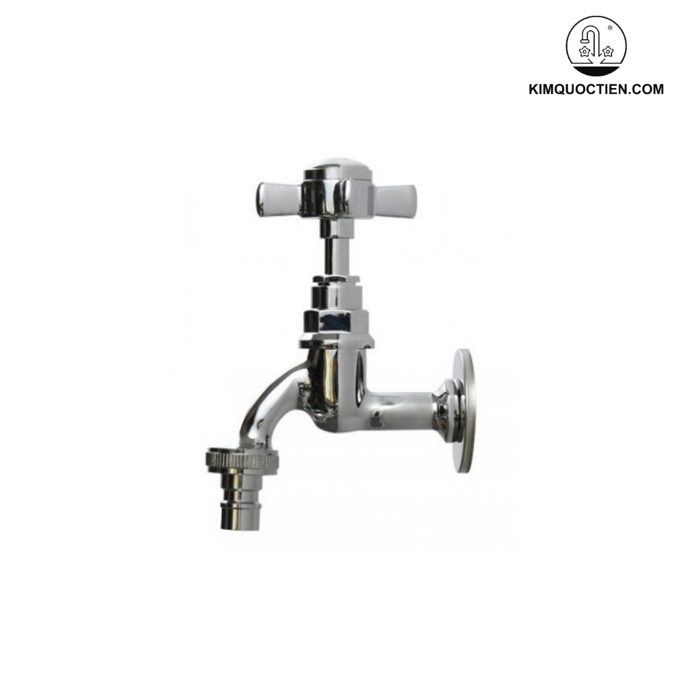 Vòi Lạnh Gắn Tường Kanly CHT01 Đồng Thau Mạ Chrome