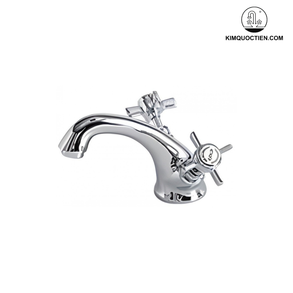 Vòi Chậu Lavabo Kanly Nóng Lạnh CHV05 Mạ Chrome