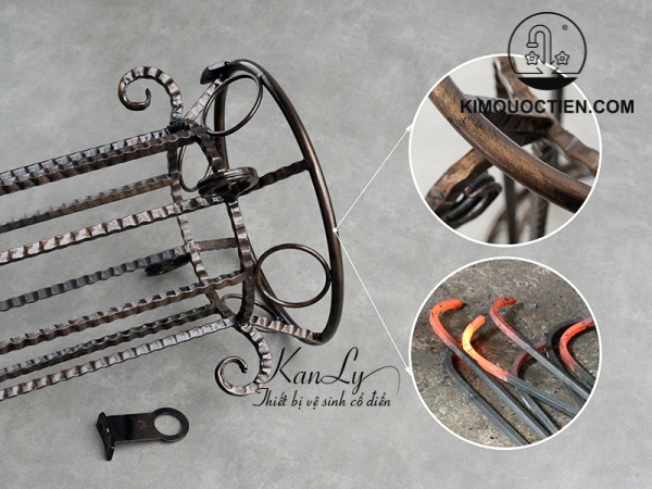 Kệ Đặt Chậu Rửa Mặt Lavabo Bằng Sắt Kanly FP03