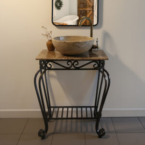 Khung Sắt Mỹ Thuật Đặt Chậu Lavabo Kanly FP04