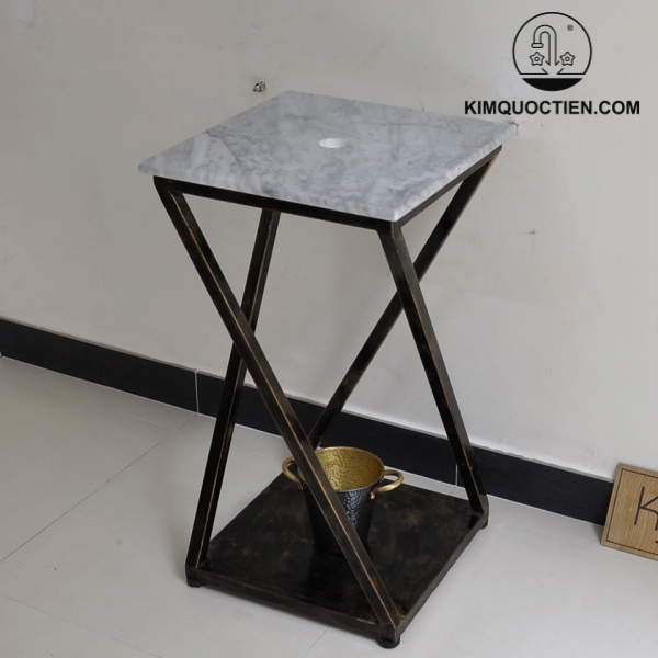 Bàn đặt chậu lavabo mặt đá Kanly FP07