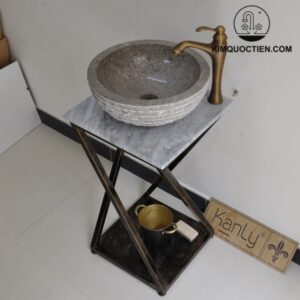Bàn đặt chậu lavabo mặt đá Kanly FP07