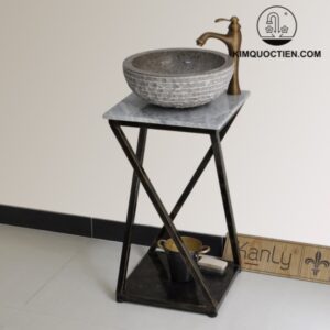 Bàn đặt chậu lavabo mặt đá Kanly FP07