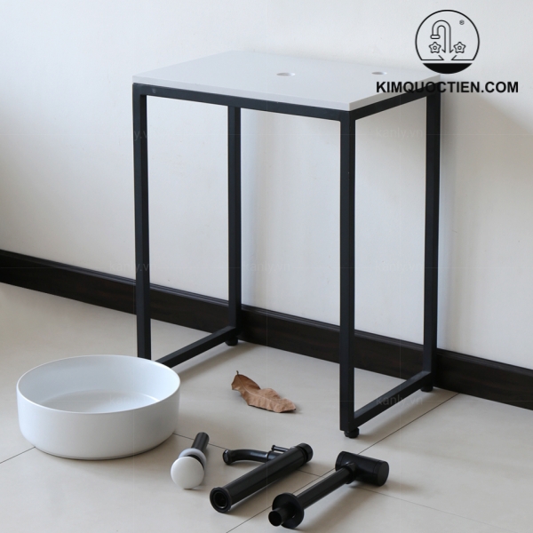 Bàn Đặt Chậu Lavabo Kanly FP12 Mặt Đá