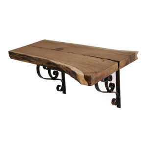 Bàn Mặt Gỗ Tự Nhiên Đặt Chậu Lavabo Kanly FW05