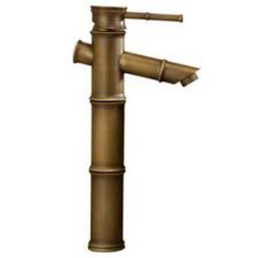 Vòi lavabo Kanly GCA02 nóng lạnh bằng đồng hình đốt tre