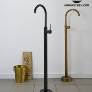 Vòi Xả Bồn Đặt Sàn Kanly GCAH6B Nóng Lạnh Màu Đen