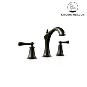Vòi Lavabo Kanly GCB02B Nóng Lạnh 3 Lỗ Bằng Đồng Màu Đen