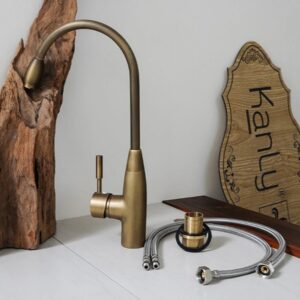 Vòi rửa bát Kanly GCC01 nóng lạnh bằng đồng cổ điển