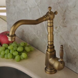 Vòi rửa chén bát Kanly GCC04 nóng lạnh bằng đồng cổ điển