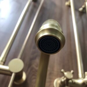 Vòi rửa bát nóng lạnh bằng đồng Kanly GCC07