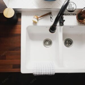 Vòi Rửa Bát Kanly GCC09B Rút Dây Nóng Lạnh Màu Đen