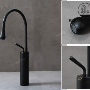 Vòi Lavabo Kanly GCC21B Thân Cao Nóng Lạnh