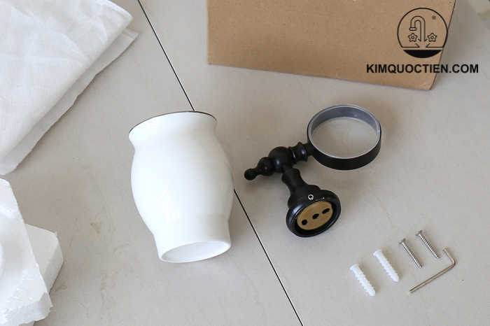 Giá để cốc đơn bằng đồng Kanly GCK07B