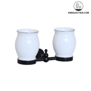 Giá để cốc đôi bằng đồng Kanly GCK08B