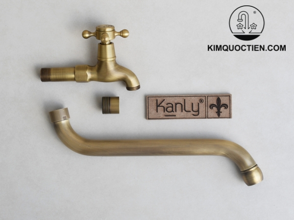 Vòi xả nước dài bằng đồng Kanly GCK58