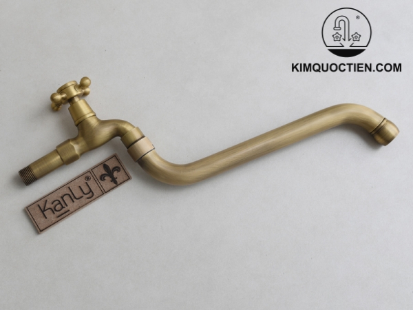 Vòi xả nước dài bằng đồng Kanly GCK58