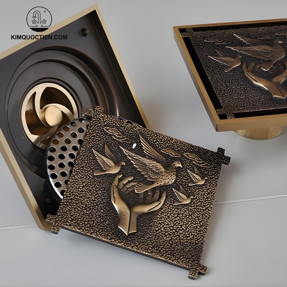 Phễu Thoát Sàn Kanly GCP12 Bằng Đồng