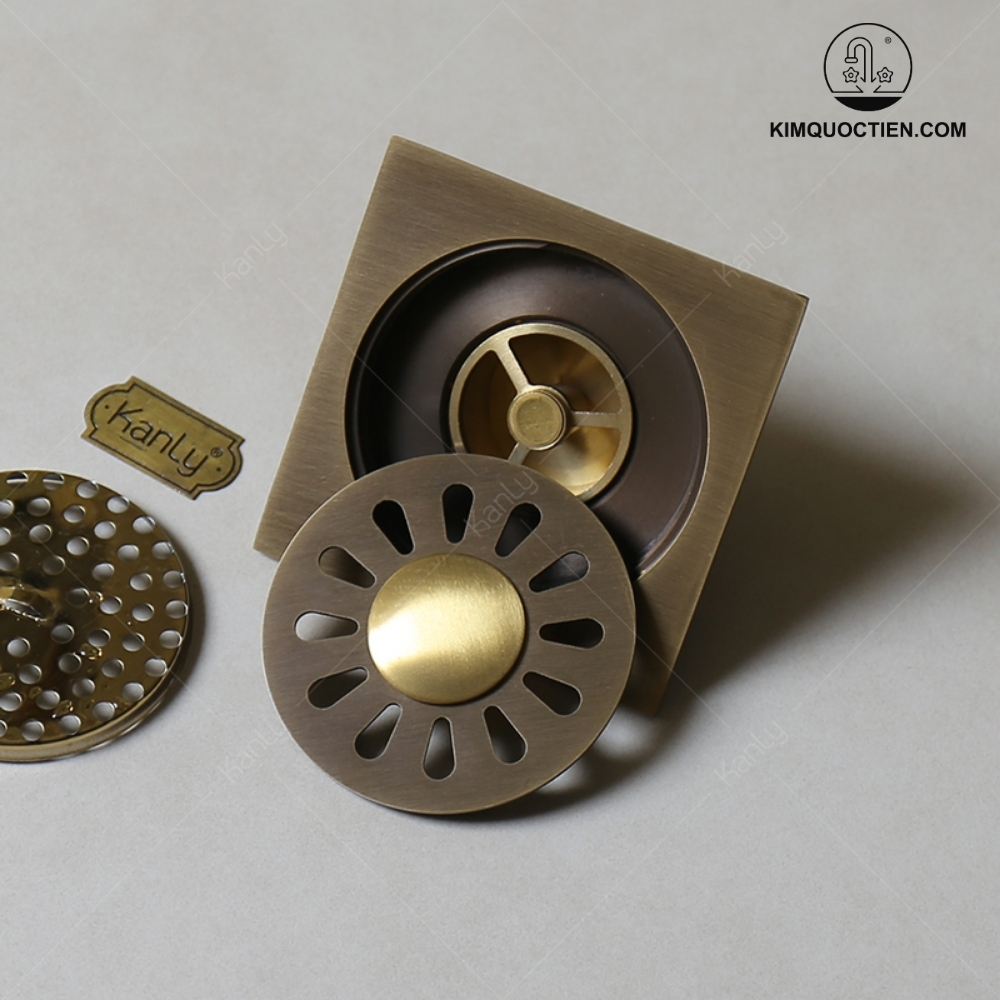 Phễu Thoát Sàn Kanly GCP13 Bằng Đồng