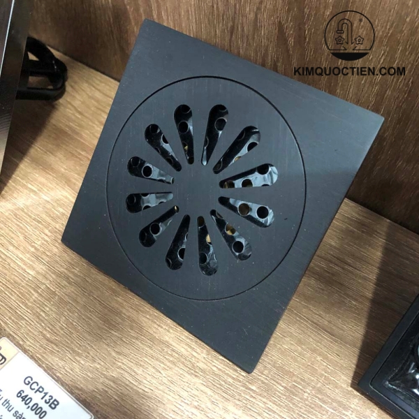 Phễu Thoát Sàn Kanly GCP13B Bằng Đồng Màu Đen