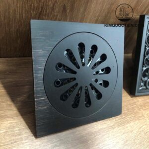 Phễu Thoát Sàn Kanly GCP13B Bằng Đồng Màu Đen