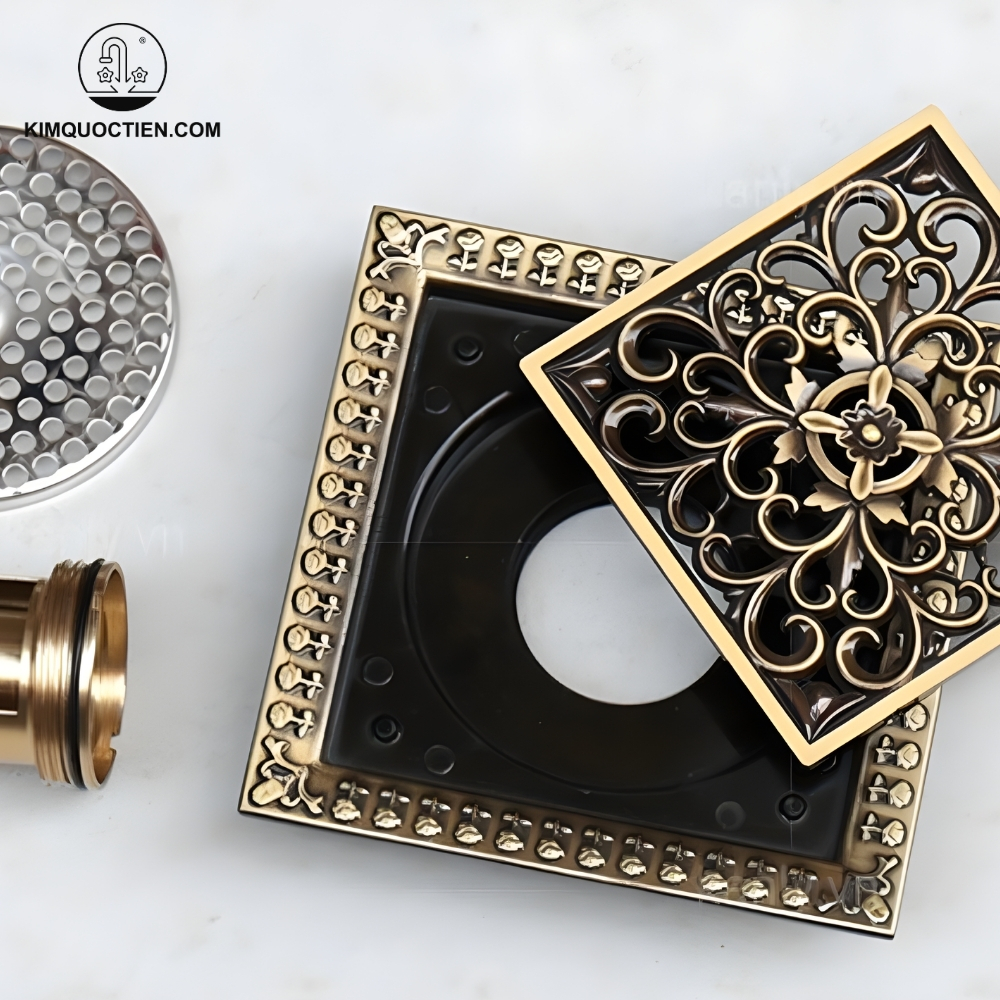 Phễu Thoát Sàn Kanly GCP21 Bằng Đồng