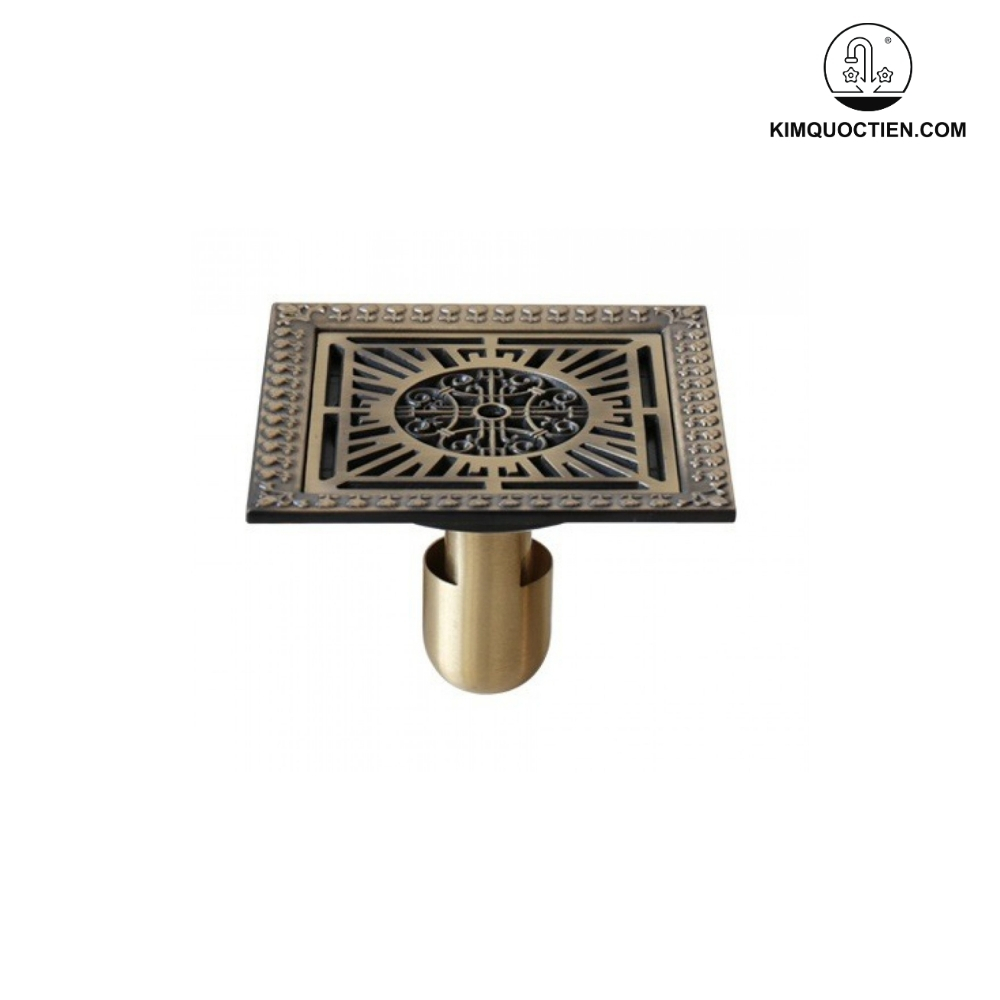 Phễu Thoát Sàn Kanly GCP22 Hoa Văn Bằng Đồng