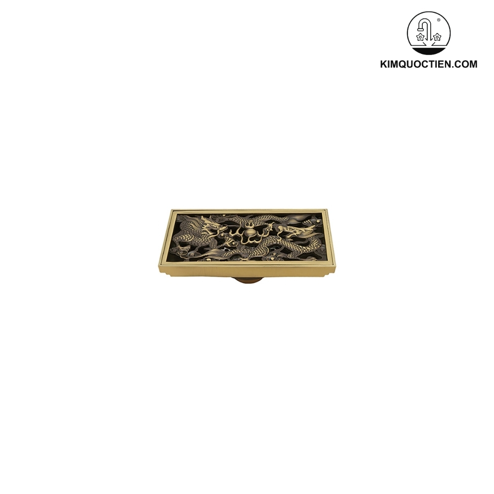 Phễu Thoát Sàn Kanly GCP82 Họa Tiết Giả Cổ