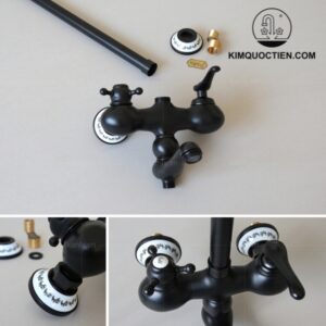 Bộ sen cây tắm đứng nóng lạnh bằng đồng Kanly GCS11B