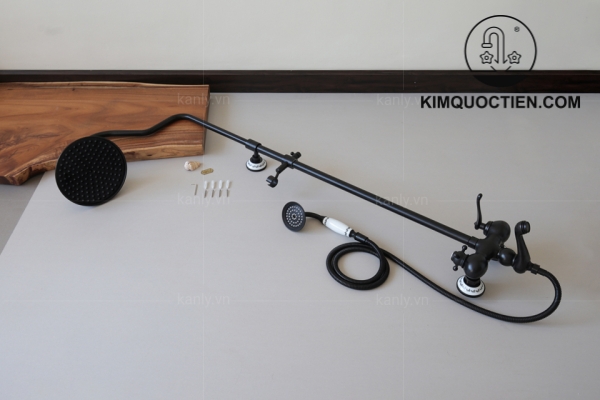 Bộ sen cây tắm đứng nóng lạnh bằng đồng Kanly GCS11B