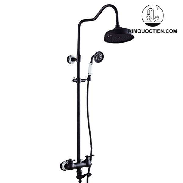 Bộ sen cây tắm đứng nóng lạnh bằng đồng Kanly GCS11B