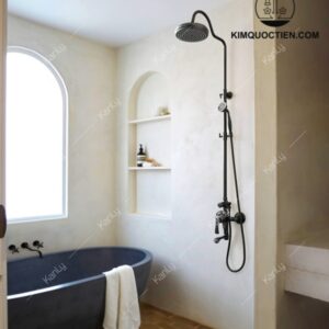 Vòi Sen Cây Kanly GCS13B Nóng Lạnh Cổ Điển Màu Đen