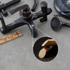 Vòi Sen Cây Kanly GCS13B Nóng Lạnh Cổ Điển Màu Đen