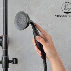 Vòi Sen Cây Kanly GCS13B Nóng Lạnh Cổ Điển Màu Đen