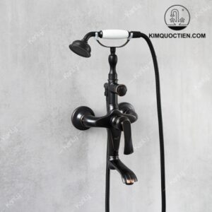 Vòi Sen Tắm Kanly GCS23B Nóng Lạnh Bằng Đồng Màu Đen