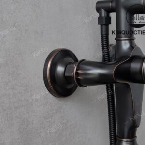 Vòi Sen Tắm Kanly GCS23B Nóng Lạnh Bằng Đồng Màu Đen