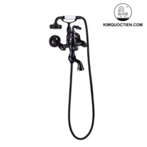Vòi Sen Tắm Kanly GCS24B Nóng Lạnh Màu Đen Cổ Điển