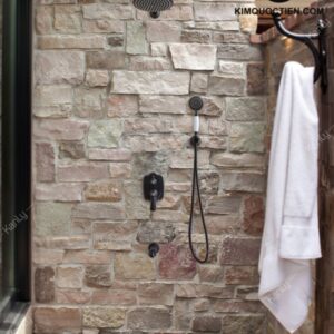 Vòi Sen Âm Tường Kanly GCS78B Nóng Lạnh Đồng Thau Cổ Điển Màu Đen