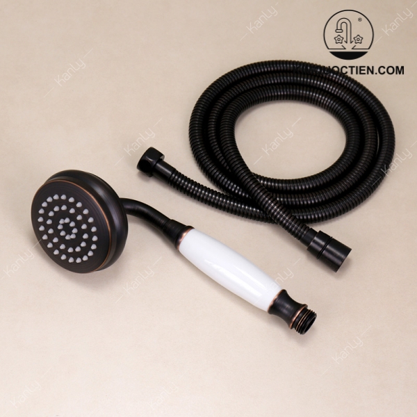 Vòi Sen Âm Tường Kanly GCS78B Nóng Lạnh Đồng Thau Cổ Điển Màu Đen