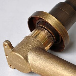 Vòi lavabo Kanly GCT04 nóng lạnh gắn tường bằng đồng