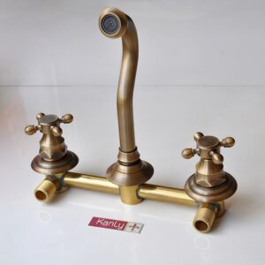 Vòi âm tường nóng lạnh bằng đồng Kanly GCT08