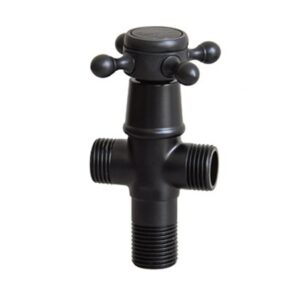 Van T chia nước Kanly GCV12B bằng đồng màu đen