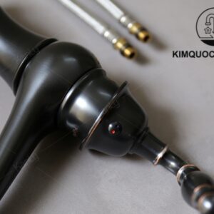 Vòi Lavabo Kanly GCV14B Nóng Lạnh Cổ Điển Màu Đen