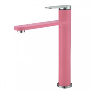 Vòi lavabo Kanly KLA10 nóng lạnh bằng đồng màu hồng