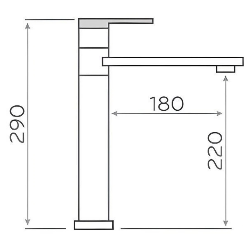 Vòi lavabo Kanly KLA10 nóng lạnh bằng đồng màu hồng