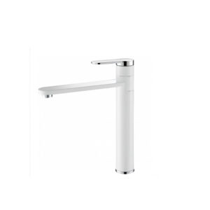 Vòi Lavabo Kanly KLA13 Nóng Lạnh Bằng Đồng Màu Trắng