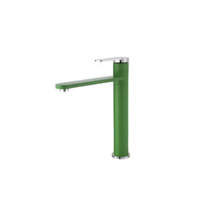 Vòi Lavabo Kanly KLA16 Nóng Lạnh Bằng Đồng Màu Xanh Lá