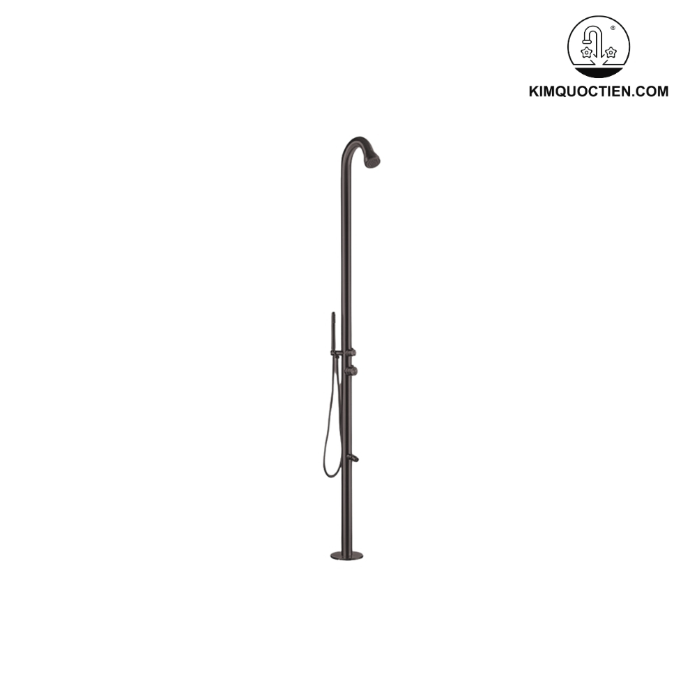 Sen Cây Tắm Đứng Kanly KLS9003 Nóng Lạnh Đặt Sàn Ngoài Trời Màu Đen