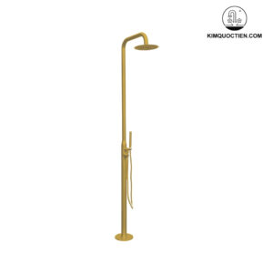 Sen Cây Tắm Đứng Kanly KLS9005BG Nóng Lạnh Đặt Sàn Ngoài Trời Màu Vàng