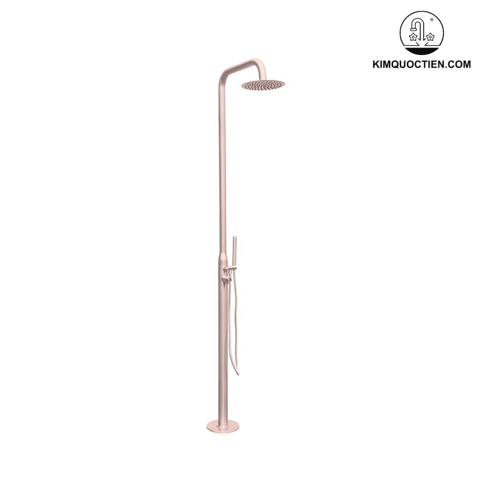 Sen Cây Tắm Đứng Kanly KLS9005RB Nóng Lạnh Đặt Sàn Ngoài Trời Màu Vàng Hồng